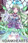  green_hair highres kyougoku_touya magatama original pointy_ears purple_eyes solo 