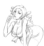  bad_id bad_tumblr_id bent_over breasts catherine catherine_(game) cleavage cocktail_glass cup drill_hair drink drinking_glass greyscale large_breasts monochrome sketch solo twin_drills twintails whistle_frog 
