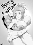  bad_deviantart_id bad_id breasts cerebella_(skullgirls) covering covering_breasts greyscale huge_breasts living_clothes monochrome panties panty_pull screentones short_hair skullgirls smile solo thick_thighs thighs topless underwear vice-versa_(skullgirls) whistle_frog wide_hips 