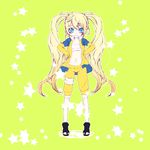 1girl artist_request blue_hair genderswap kaho0524 naruko naruto twintails uzumaki_naruto 
