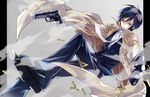  black_hair bullet etsusa_oohashi gloves gun kugi_seiichi long_coat nanamura necktie short_hair weapon yellow_eyes 