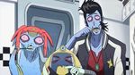  animated animated_gif dandy_(space_dandy) lowres meow_(space_dandy) open_mouth qt_(space_dandy) space_dandy staring zombie 