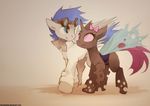  couple cute duo equine eye_contact eyewear female feral foxinshadow goggles horse interspecies male mammal my_little_pony pegasus pony straight wings zero-sum 