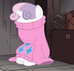  crossover equine female friendship_is_magic fur gravity_falls hair horn horse mammal my_little_pony pony sad solo sweater sweetie_belle_(mlp) two_tone_hair unicorn 