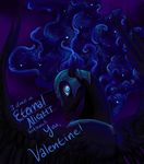  blue_fur blue_hair equine female friendship_is_magic fur hair helmet holidays horn horse mammal my_little_pony nightmare_moon_(mlp) pony snip-vertas solo valentine&#039;s_day valentine's_day winged_unicorn wings 