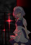  braid inu3 izayoi_sakuya maid short_hair silver_hair solo touhou twin_braids 