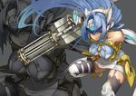  bad_id bad_pixiv_id blue_eyes blue_hair boots breasts highres kos-mos kos-mos_ver._4 large_breasts long_hair red_eyes solo suzuno_(bookshelf) thigh_boots thighhighs upskirt very_long_hair xenosaga xenosaga_episode_iii zoom_layer 