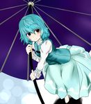  absurdres blush hena_(artist) heterochromia highres solo tatara_kogasa touhou umbrella 