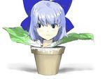  bad_id bad_pixiv_id cirno flower_pot highres kai_(kai_013) plant pot potted_plant sketch solo touhou 