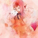  animal_hat bad_id bad_pixiv_id cat_hat closed_eyes hat heart long_hair megurine_luka megurine_luka_(toeto) pink_hair solo tears toeto_(vocaloid) vocaloid xxxxakixxxx 