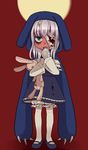  anorak bad_id bad_pixiv_id bandage_over_one_eye bandages blood doll emdo_(norabbit) full_body glowing glowing_eye hood mary_janes original ribbon-trimmed_bloomers shoes skirt solo standing stuffed_animal stuffed_bunny stuffed_toy zombie 