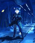  armor assault_rifle blue_theme canine fox gun infiltration krystal mammal nintendo partially_invisible ranged_weapon solo star_fox video_games weapon xxsparcoxx 