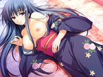  akatsuki_no_goei breasts game_cg japanese_clothes kanzaki_moe kimono nipples tomose_shunsaku 