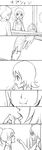  aino_megumi candy comic feeding food greyscale happinesscharge_precure! highres jar money monochrome multiple_girls ogry_ching oomori_yuuko overalls ponytail precure saliva silent_comic yuri 