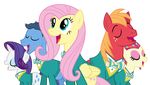  absurd_res alpha_channel big_macintosh_(mlp) equine female feral fluttershy_(mlp) friendship_is_magic group hair hi_res horn horse long_hair male mammal masemj my_little_pony pegasus pony purple_hair rarity_(mlp) toe-tapper_(mlp) torch_song_(mlp) unicorn wings 