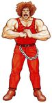  90s afro capcom final_fight hugo_andore illustration muscle official_art oldschool street_fighter wrestler yasuda_akira 
