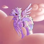  absurd_res anus butt cloud cloud_chaser_(mlp) cum cum_on_butt cum_on_wings cutie_mark equine female feral friendship_is_magic hair hi_res horse huebris mammal my_little_pony outside pegasus pony pussy skuttz solo tongue two_tone_hair wings xum_on_wings 