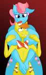 anthro anthrofied big_breasts blue_fur bow_tie breasts couple cutie_mark duo equine female freckles friendship_is_magic fur ginger_hair green_eyes hair hands_on_breasts hat horse husband_and_wife jrvanesbroek male mammal mr_cake_(mlp) mrs_cake_(mlp) my_little_pony nude orange_hair piercing pink_hair pony purple_eyes size_difference straight two_tone_hair yellow_fur 