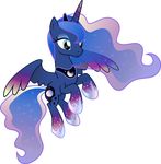  absurd_res alpha_channel blue_eyes blue_hair cutie_mark equine female feral friendship_is_magic hair hi_res horn horse long_hair mammal my_little_pony pony princess_luna_(mlp) solo theshadowstone winged_unicorn wings 