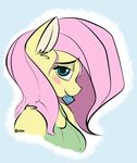  anthro anthrofied blush clothing condom equine female fluttershy_(mlp) friendship_is_magic fur gigapon hair hi_res horse long_hair looking_at_viewer mammal my_little_pony pink_hair pony smile solo yellow_fur 