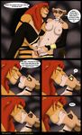  ? anthrofied blue_eyes breasts cock_ring comic disney duo eyes_closed feline female jewelry kissing legwear lion male mammal quarko-muon simba stockings the_lion_king vaginal vitani 