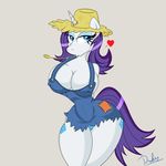  &lt;3 absurd_res anthro anthrofied arms_behind_back big_breasts blue_eyes breasts cutie_mark drakxs duck_face duckface equine erect_nipples eyeshadow female friendship_is_magic hair hat hi_res horn horse looking_at_viewer makeup mammal my_little_pony nipples panties pony purple_hair rarity_(mlp) standing straw_hat underwear unicorn wheat 