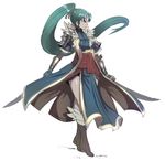  1girl blue_eyes fire_emblem fire_emblem:_kakusei green_hair long_hair lyndis_(fire_emblem) maniacpaint nintendo 