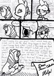  comic crying cutie_mark dialog english_text female friendship_is_magic hug immortality_blues male monochrome my_little_pony panic_(emotion) queencold spike_(mlp) text twilight_sparkle_(mlp) 