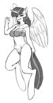  animal_genitalia anthro anthrofied bra equine female friendship_is_magic greyscale hair horn horse kevinsano long_hair looking_at_viewer mammal monochrome my_little_pony pony solo twilight_sparkle_(mlp) underwear winged_unicorn wings 
