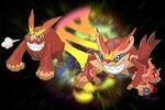  badafra darmanitan fake flames mega_evolution nintendo pok&eacute;mon smile video_games 