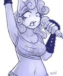  anthro anthrofied clothing equine female fingerless_gloves friendship_is_magic gloves hair holding horn horse jerinov mammal microphone my_little_pony navel open_mouth pony solo sweetie_belle_(mlp) unicorn 