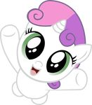  cradet cub cute equine female friendship_is_magic green_eyes hair horn looking_at_viewer mammal my_little_pony open_mouth pink_hair plain_background reaching solo sweetie_belle_(mlp) transparent_background unicorn vector white_body young 