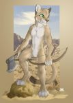  1oi anthro axe bow_(weapon) cougar feline male mammal melee_weapon nude ranged_weapon weapon 