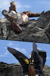  alien bad_id bad_pixiv_id banned_artist hands_on_own_head highres iyros_seijin kaijuu realistic tsushima_(kaikyo) ultra_series ultra_seven ultra_seven_(series) wings yellow_eyes 