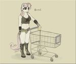  ammo_belt angerelic anthro anthrofied boots clothing english_text equine female fingerless_gloves friendship_is_magic gloves hair holding horn horse mammal metalocalypse my_little_pony panties pony pouring solo standing sweetie_belle_(mlp) text trolley underwear unicorn 