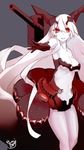  anchorage_hime bad_id bad_pixiv_id breasts kantai_collection long_hair medium_breasts mikoto_(oi_plus) open_mouth red_eyes shinkaisei-kan solo very_long_hair white_hair white_skin 