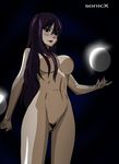  areolae blush breasts fairy_tail lipstick looking_at_viewer makeup nipples nude pubic_hair purple_hair pussy solo sonicx standing ultear_milkovich uncensored 