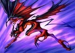  byneet claws demon demon_tail demon_wings diabolos esper final_fantasy final_fantasy_viii glowing glowing_eyes monster no_humans red_skin solo tail wings 