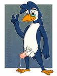  avian beak bird circumcised erection eyewear gay glasses kaisertaylorproducts leaking male nude penguin penis pose precum solo 