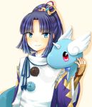  1boy black_hair blue_eyes dragonair mori_ranmaru nintendo pokemon ponytail 