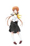  :q brown_eyes brown_hair flower full_body hair_flower hair_ornament highres loafers long_hair long_skirt looking_at_viewer nisekoi official_art school_uniform serafuku shoes sidelocks skirt socks solo sugiyama_nobuhiro tachibana_marika tongue tongue_out transparent_background white_legwear 