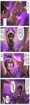  2boys 2girls 4koma absurdres armpits bad_id bad_pixiv_id bare_shoulders black_hair blush breasts brown_hair caitlyn_(league_of_legends) comic dark_skin green_eyes hat highres hypnosis karma_(league_of_legends) large_breasts league_of_legends long_hair malzahar mind_control monster multiple_boys multiple_girls open_mouth short_hair spoken_ellipsis sweatdrop tentacles tiara translated vel'koz waero 