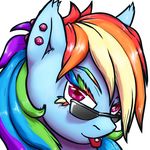  ambiguous_gender anthro equine eyelashes eyewear friendship_is_magic hair horse krd looking_at_viewer mammal multi-colored_hair my_little_pony piercing plain_background pony purple_eyes rainbow_dash_(mlp) rainbow_hair solo sunglasses tongue white_background 