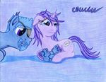  baby cardstock equine eye_patch eyes_closed eyewear facial_hair female friendship_is_magic group hair horn horse male mammal my_little_pony original_character pony scar sleeping smile tears the1king unicorn young 