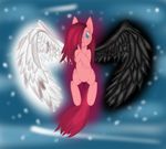 ashesdarkpony blue_eyes equine female feral friendship_is_magic hair horse looking_at_viewer mammal my_little_pony pegasus pink_hair pinkamena_(mlp) pinkie_pie_(mlp) pony solo wings 