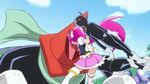  aino_megumi animated animated_gif cure_lovely epic fight fighting happinesscharge_precure! lowres precure touei 