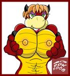  alluring breasts female green_eyes koopa mario_bros muscles nintendo nipples reddragonkan scalie solo video_games vivian 