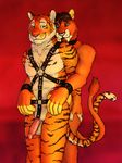 balls barbs bdsm feline feline_penis gay harness male mammal penis tiger virtyalfobo 