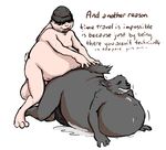  campy canine cum cum_inflation doggystyle english_text excessive_cum from_behind furthia_high gay hyper inflation joel lagomorph male mammal morbidly_obese obese overweight penis rabbit saphiros sex text time_travel what wolf 