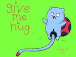  bravest_warriors cat catbug english_text escubi_du feline green_background happy hybrid insect long_penis male mammal nude open_mouth penis plain_background pubes smile solo text what what_has_science_done white_eyes why wings 